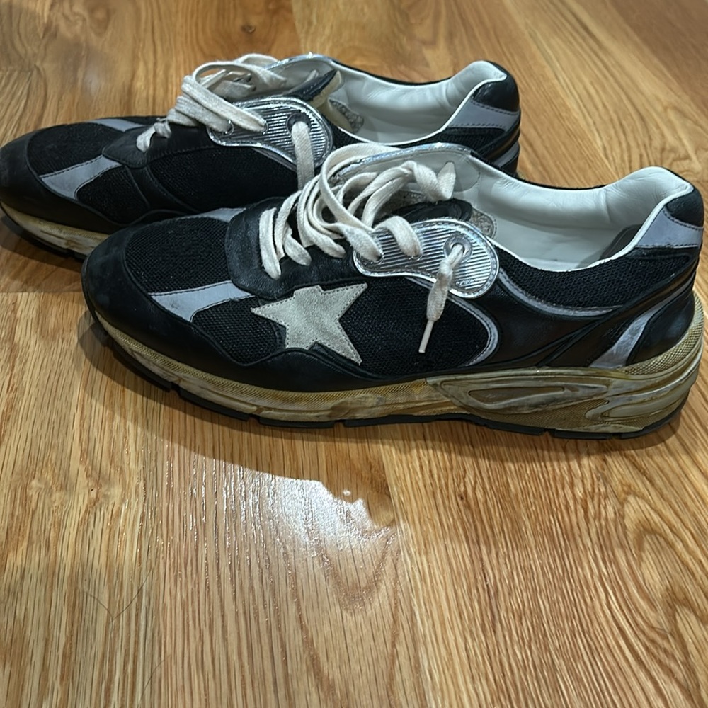 Men's Dad-Star in black mesh and nappa with ice-colored star 44 - Picture 3 of 6